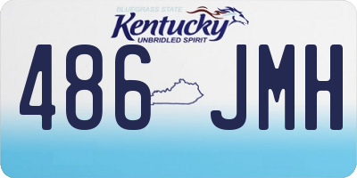 KY license plate 486JMH