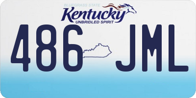 KY license plate 486JML