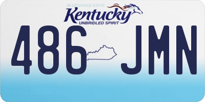 KY license plate 486JMN
