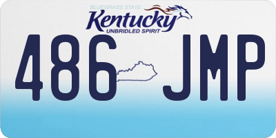 KY license plate 486JMP