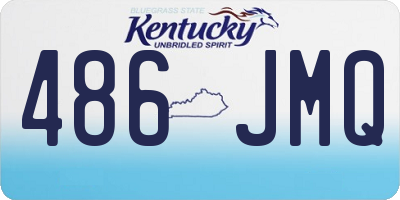 KY license plate 486JMQ