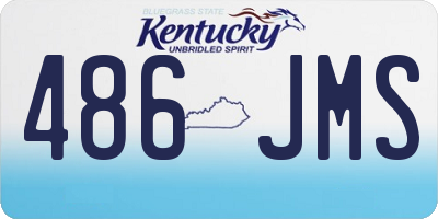 KY license plate 486JMS