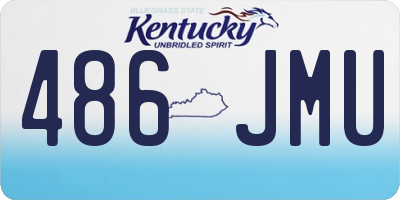 KY license plate 486JMU