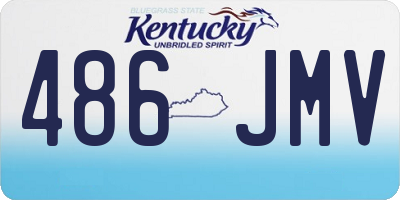 KY license plate 486JMV