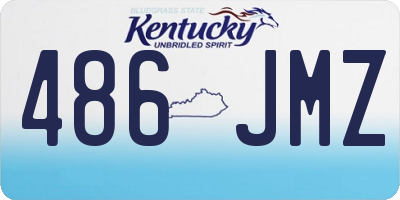 KY license plate 486JMZ