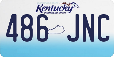 KY license plate 486JNC