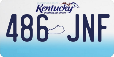 KY license plate 486JNF