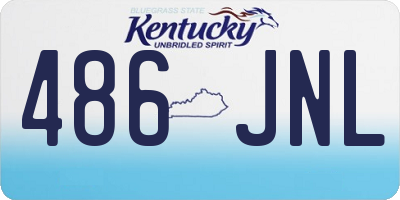 KY license plate 486JNL