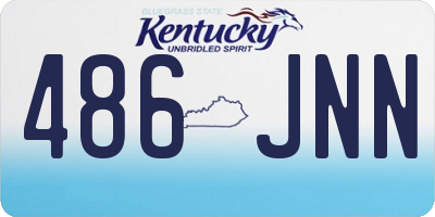KY license plate 486JNN