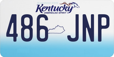 KY license plate 486JNP
