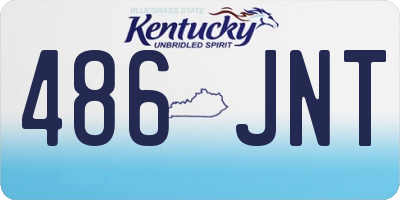 KY license plate 486JNT