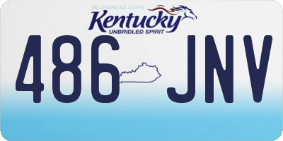 KY license plate 486JNV