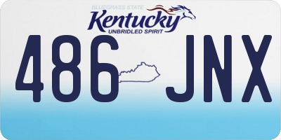 KY license plate 486JNX