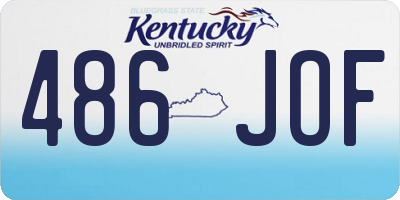 KY license plate 486JOF
