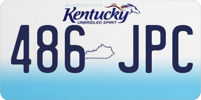 KY license plate 486JPC