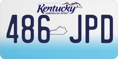 KY license plate 486JPD