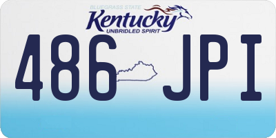 KY license plate 486JPI