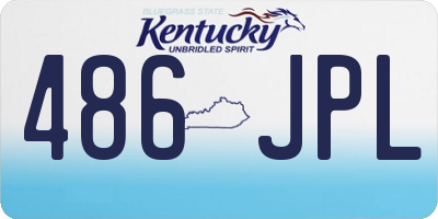 KY license plate 486JPL