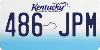 KY license plate 486JPM