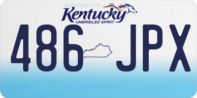 KY license plate 486JPX