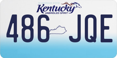 KY license plate 486JQE