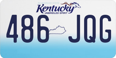 KY license plate 486JQG