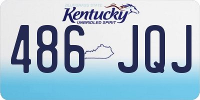KY license plate 486JQJ