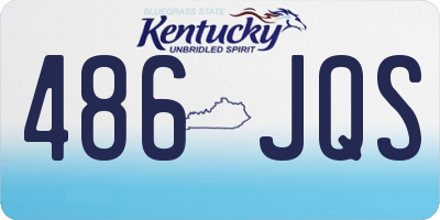 KY license plate 486JQS