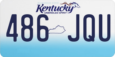 KY license plate 486JQU