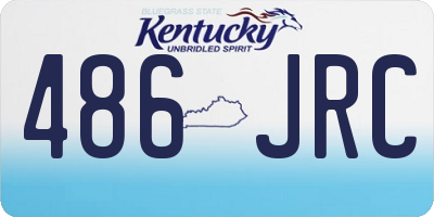 KY license plate 486JRC