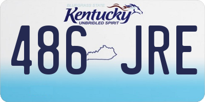 KY license plate 486JRE