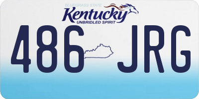 KY license plate 486JRG