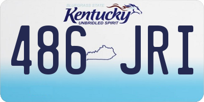 KY license plate 486JRI
