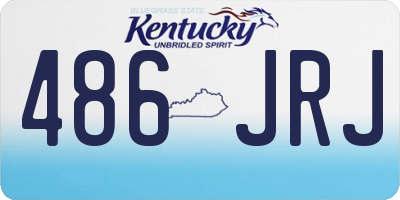 KY license plate 486JRJ