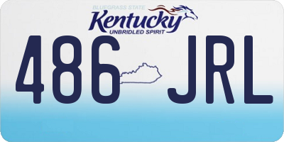 KY license plate 486JRL