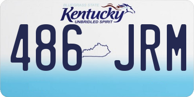 KY license plate 486JRM