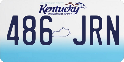 KY license plate 486JRN