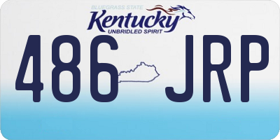 KY license plate 486JRP