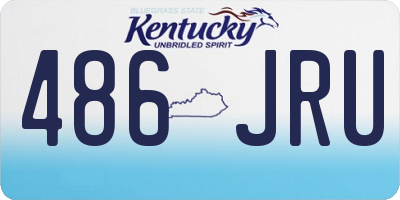 KY license plate 486JRU