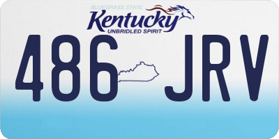 KY license plate 486JRV