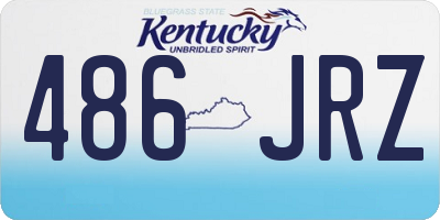 KY license plate 486JRZ