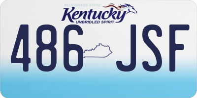 KY license plate 486JSF