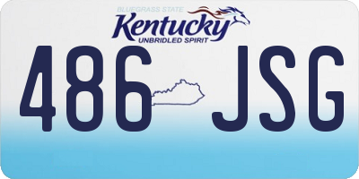 KY license plate 486JSG