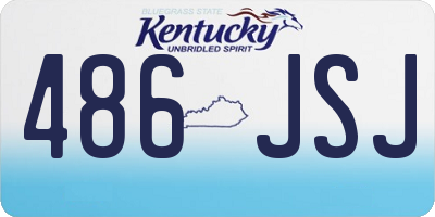 KY license plate 486JSJ