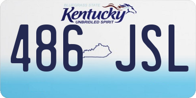 KY license plate 486JSL