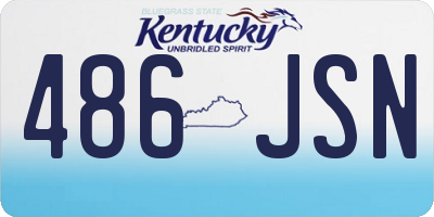 KY license plate 486JSN