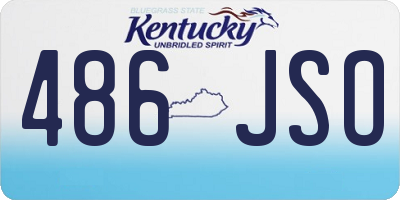 KY license plate 486JSO
