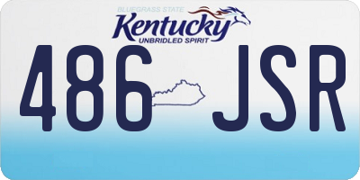 KY license plate 486JSR