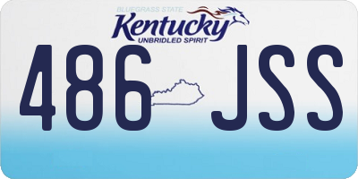 KY license plate 486JSS