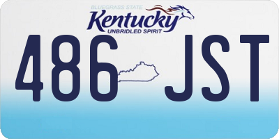 KY license plate 486JST
